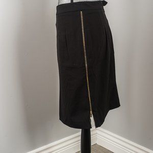 NWOT Carmen Marc Valvo zipper skirt -10